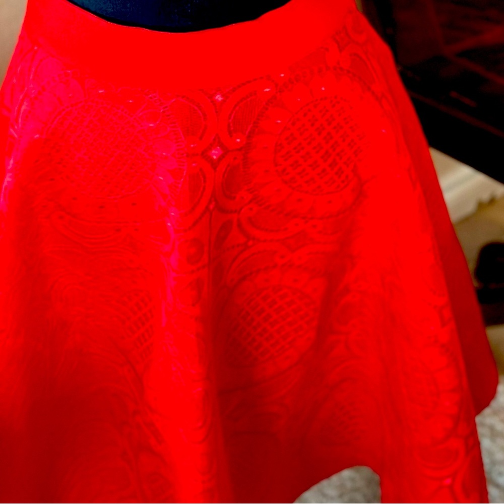 Lace skirt - Red